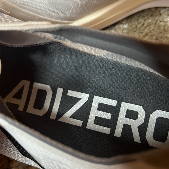 NEW Adidas Adizero Adios 7 mens runnings shoes 11 cloud white grey black - Picture 4 of 7